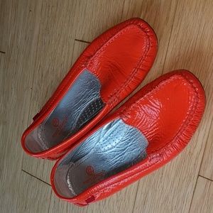 Coral Leather Loafers